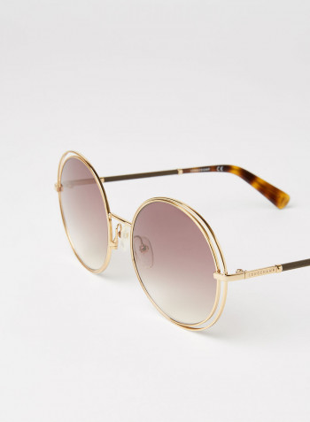 Women's Round Frame Sunglasses - Lens Size: 56 mm