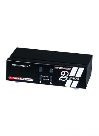 Enhanced Powered DVI Switch Black