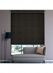 Single Mist Blackout Blackout Roller Window Shade Black 200x240cm
