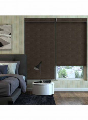 Single Mist Blackout Roller Window Shade Brown 200x240cm
