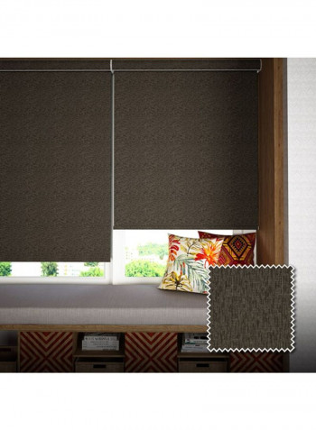 Single Mist Blackout Window Blackout Roller Blind Dark Grey