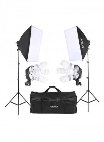 Studio Photo Lighting Kit Black/White