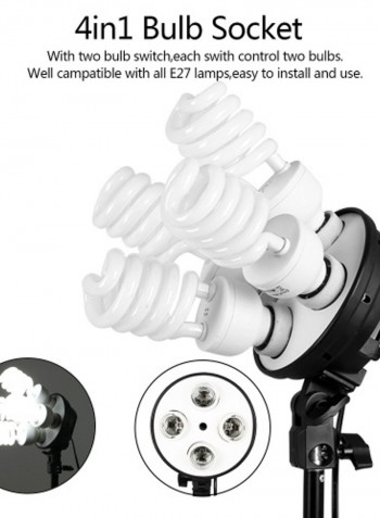 Studio Photo Lighting Kit Black/White