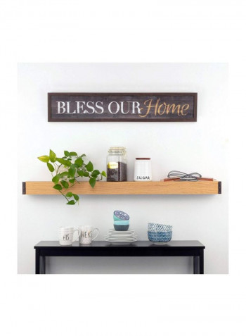 Wooden Floating Shelf Brown 48inch