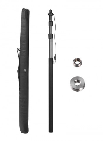 Boya Carbon Fiber Boom Pole with Internal XLR Cable Black