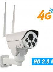 1080P HD 4G Wireless Auto Focus Lens PTZ Network IR-Cut Night Vision IP CCTV Camera