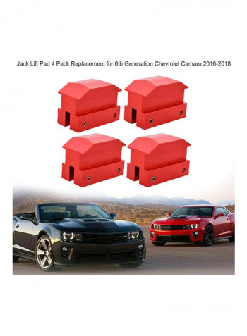 4-Piece Jack Lift Pads Replacement for Chevrolet Camaro 6th Generation 2016-2018