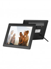 IPS-LCD Digital Photo Frame With Remote Control Black