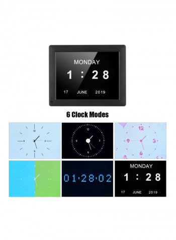IPS-LCD Digital Photo Frame With Remote Control Black