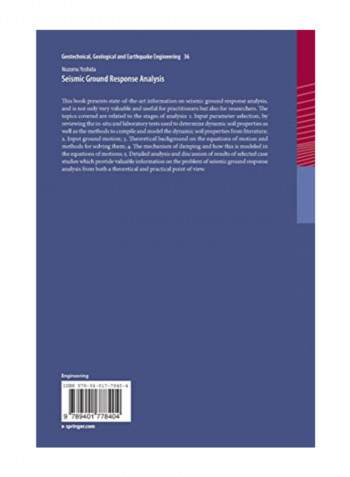 Seismic Ground Response Analysis (Geotechnical, Geological And Earthquake Engineering) Paperback