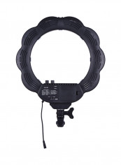 LED Video Light Fill With Makeup Mirror Set Black