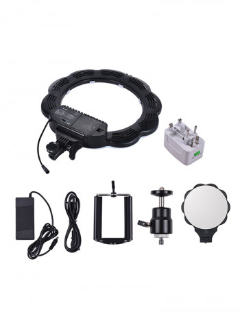 LED Video Light Fill With Makeup Mirror Set Black