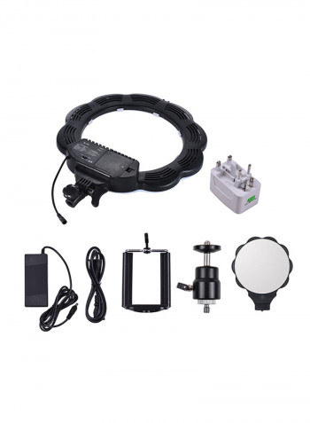LED Video Light Fill With Makeup Mirror Set Black