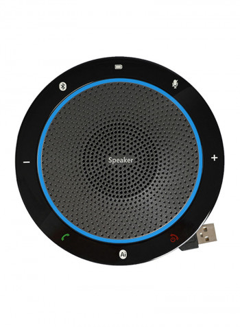 Bluetooth Conference Microphone USB Omni-direction Audio Pickup Speakerphone XDY37463 Black