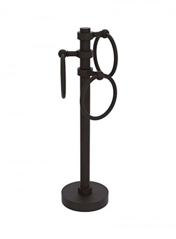 3 Ring Towel Holder Black