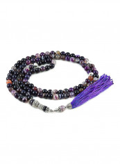 Agate Chalcedony Mala