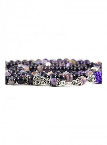 Agate Chalcedony Mala