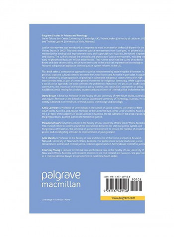 Justice Reinvestment: Winding Back Imprisonment Hardcover