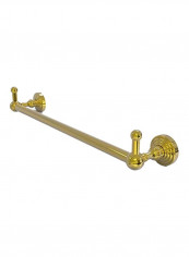 Waverly Place Collection Integrated Hooks Towel Bar Polished Brass 18inch