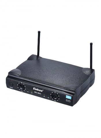 2-Piece Microphone With Receiver System I2117 Black