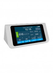 Multifunctional Air Quality Analyzer Tester With Time Calendar Alarm Clock Display White 240 x 125 x 110millimeter
