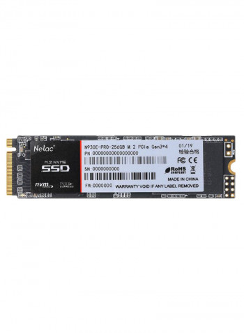 SSD Solid State Internal Hard Drive 256GB Black