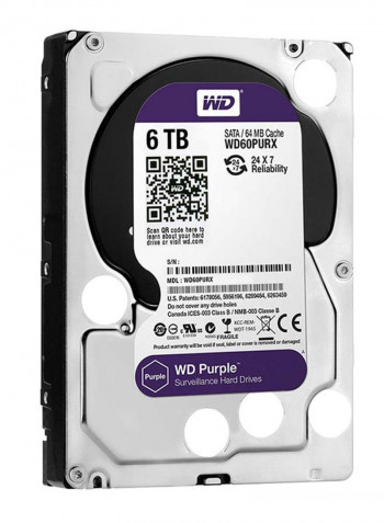 Internal Hard Drive 6TB Silver/Purple