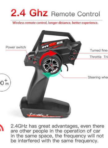 144001 1/14 2200mAh Battery 60km/h 2.4GHz High Speed Off-Road Drift Car With 2 Batteries 41.5cm