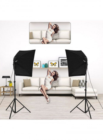 Professional Photography Lighting Kit Black/white