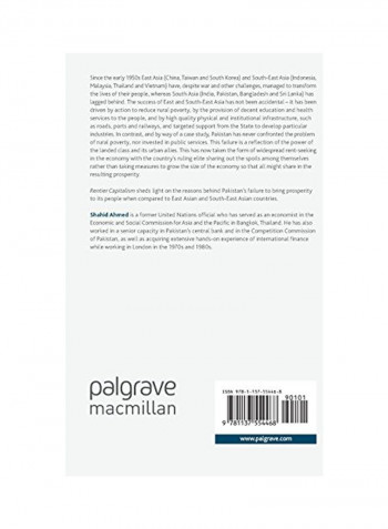 Rentier Capitalism: Disorganised Development And Social Injustice In Pakistan Hardcover