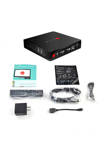 I828 4K Smart TV Box V109 Black