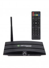 MK919S Android TV Box With Remote Control V1003 Black