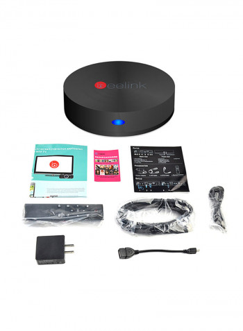 S82 Plus 4K Smart TV Box V100 Black