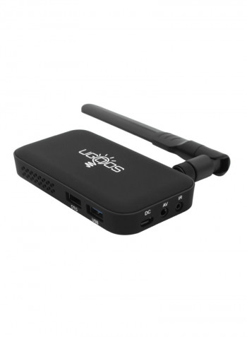 UM4 Android TV Box - EU Plug V3761 Black