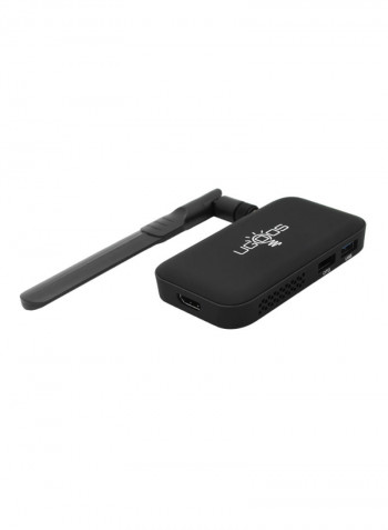 UM4 Android TV Box - EU Plug V3761 Black