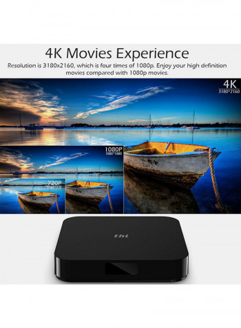 4K Smart TV Box - Us Plug V304 Black