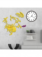 Plant Fruit Pattern Wall Sticker Gold 60x90cm reviews Plant Fruit Pattern Wall Sticker Gold 60x90cm