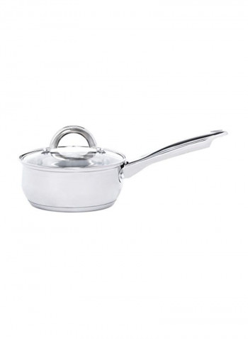 12-Piece Stainless Steel Pots And Pans Set Silver
