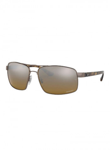 Men's Classic Square Frame Sunglasses - Lens Size: 62 mm