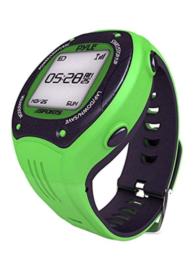 Digital Sports Fitness Tracker Green/Black