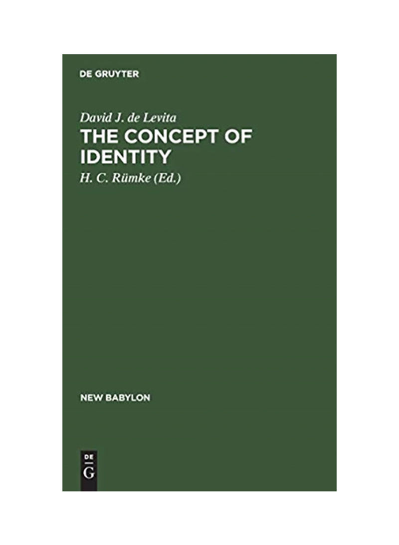 The Concept of Identity Hardcover