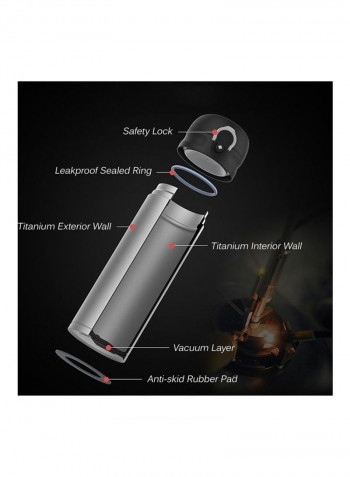 Titanium Vacuum Insulated Water Bottle 24.8 X 8.1 X 8.1cm