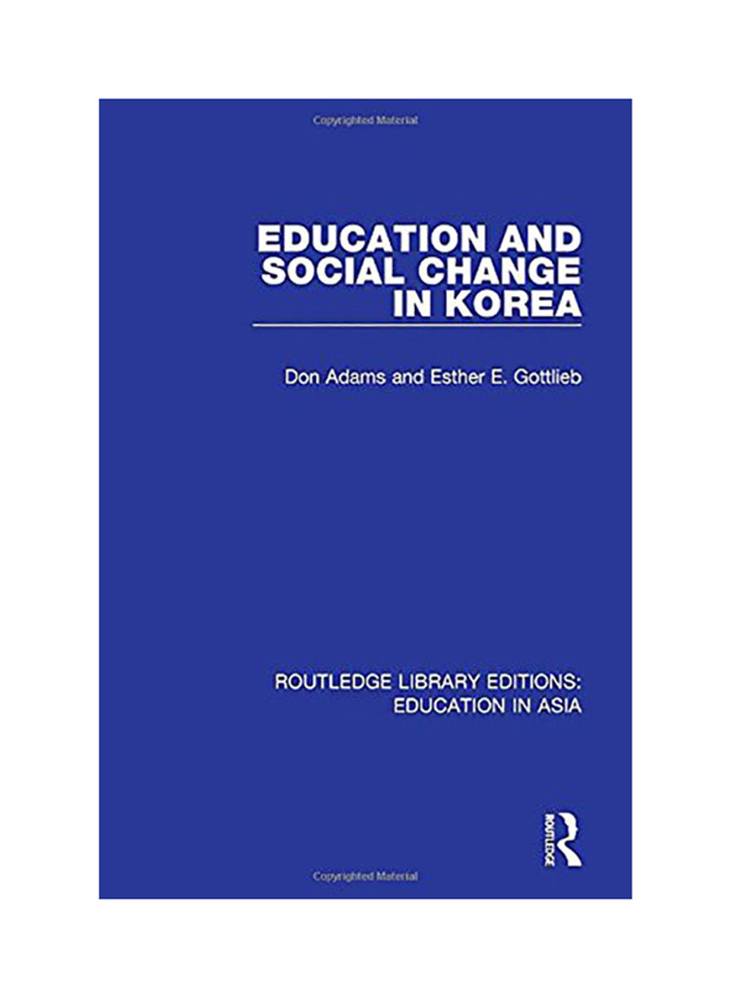 Education and Social Change in Korea Hardcover