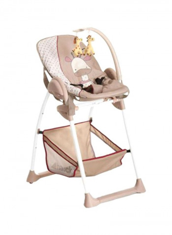 Sit And Relax High Chair - Beige/White