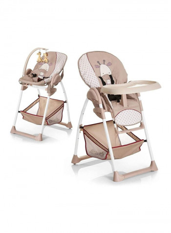 Sit And Relax High Chair - Beige/White