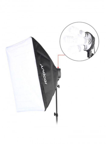 Photography Studio Lighting Tent Kit White/Black
