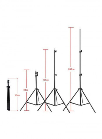 Photography Studio Lighting Tent Kit White/Black