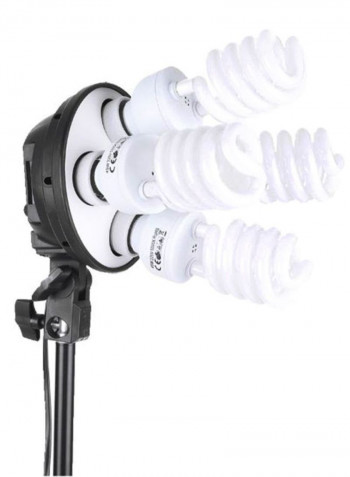Studio Photo Video Lighting Kit Black/White