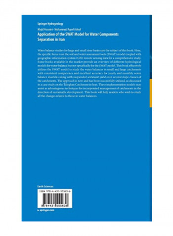 Application Of The Swat Model For Water Components Separation In Iran (Springer Hydrogeology) Hardcover