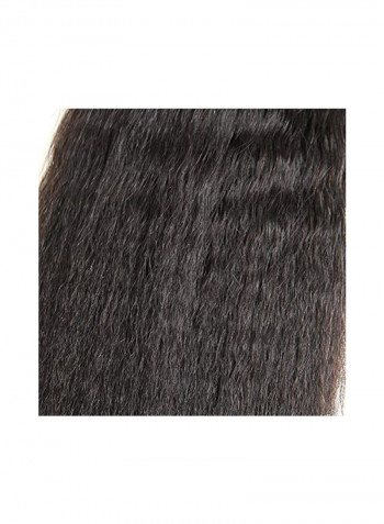 Pack Of 3 Brazilian Yaki Straight Hair Extensions Black 14/16/18inch